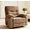 Brown, variant on Alwalue Adult Textile Living Room Heavy-Duty Manual and Oversized Recliner, Brown