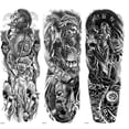 thumbnail image 1 of Tatuaje impermeable 3D Wdftyju Cool Fake Tattoo Skull para Niños, 1 of 9