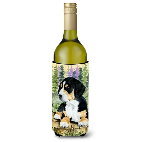 Caroline's Treasures SS8132LITERK Entlebucher Mountain Dog Wine Bottle Hugger, Wine Bottle, multicolor