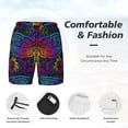 thumbnail image 5 of Daiia Indian Mandalas Dragonfly Mens Swim Trunks Swim Shorts Quick Dry Swim Shorts with Mesh Lining Pockets-X-Large, 5 of 9