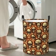 thumbnail image 5 of Fuzoiu Skulls And Hearts Print Circular Hamper,Laundry Basket with Handle,Collapsible Laundry,Dirty Clothes Storage Basket,for Bedroom Bathroom Dorm Living Room-Medium, 5 of 6