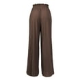 thumbnail image 4 of Made by Olivia Women's Ribbon Tie Chiffon Loose Pleated Wide Leg Palazzo Pants, 4 of 4