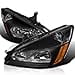 thumbnail image 3 of SPEC-D TUNING Black Headlights Compatible with 2003-2007 Honda Accord LX EX L+R Pair Head Light Lamp Assembly, 3 of 4