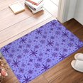 thumbnail image 5 of Haiem Purple Snowflake Elegance Front Door Mat Indoor Outdoor Entrance, Waterproof All-Season, All-Weather Doormat, Durable Flannel Fabric, Fade Resistant, Low Profile, 16x24in, 5 of 8