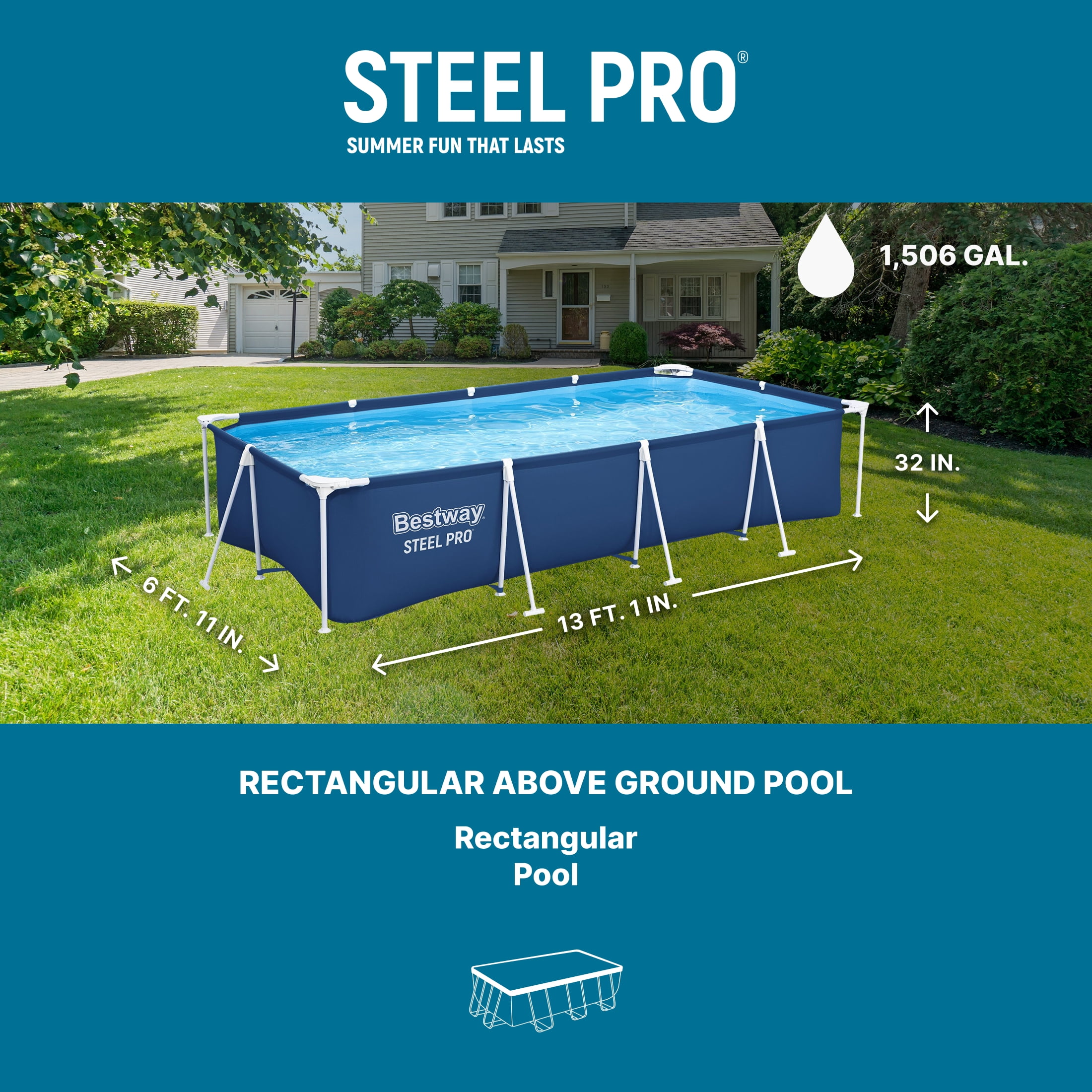Bestway, Steel Pro 13' x 32