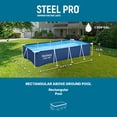 thumbnail image 5 of Bestway Steel Pro 13 Foot x 32 Inch Rectangular Above Ground Swimming Pool, Blue, 5 of 10