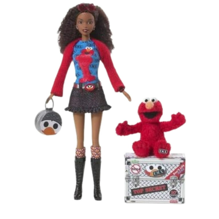 新品未開封 Barbie Elmo バービー セサミストリート エルモ Barbie Sesame Street TMX Elmo & African American Doll with Gift