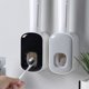 thumbnail image 5 of Dispensador automático de pasta de dientes montado en la pared del baño - Dispensador de pasta de dientes, soporte para cepillo de dientes, artefacto para apretar pasta de dientes sin perforación, 5 of 5