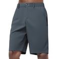 thumbnail image 2 of CONZONE Mens Casual Suit Shorts Buttons Dress Shorts for Men Solid Color Lightweight Slim Fit Party Wedding Shorts With Pockets, 2 of 5