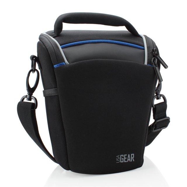 Usa Gear Estuche Para Cámara Dslr Para Hombres Y Mujeres Con Accesibilidad De Carga Superior, Hombro Ajustable, Bolsa Pequeña Para Cámara, Asa Acolchada De Viaje, Bolsa Para Cámara Para Nikon, Canon,
