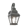 thumbnail image 6 of Livex Lighting Exeter Outdoor Wall Lantern in Charcoal, 6 of 10