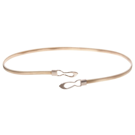 Women's Knot Buckle Skinny Elastic Chain Punk Wedding Belt Piece Stretch Waistband