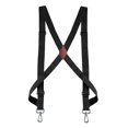 thumbnail image 4 of Men Women Suspender Heavy Duty Swivel Hooks Elastic X Type Unisex for Belt Loops Black, 4 of 7
