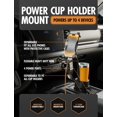 thumbnail image 2 of Soporte para teléfono ToughTested Commuter Power Cup con USB y brazo de 23 cm, 2 of 9