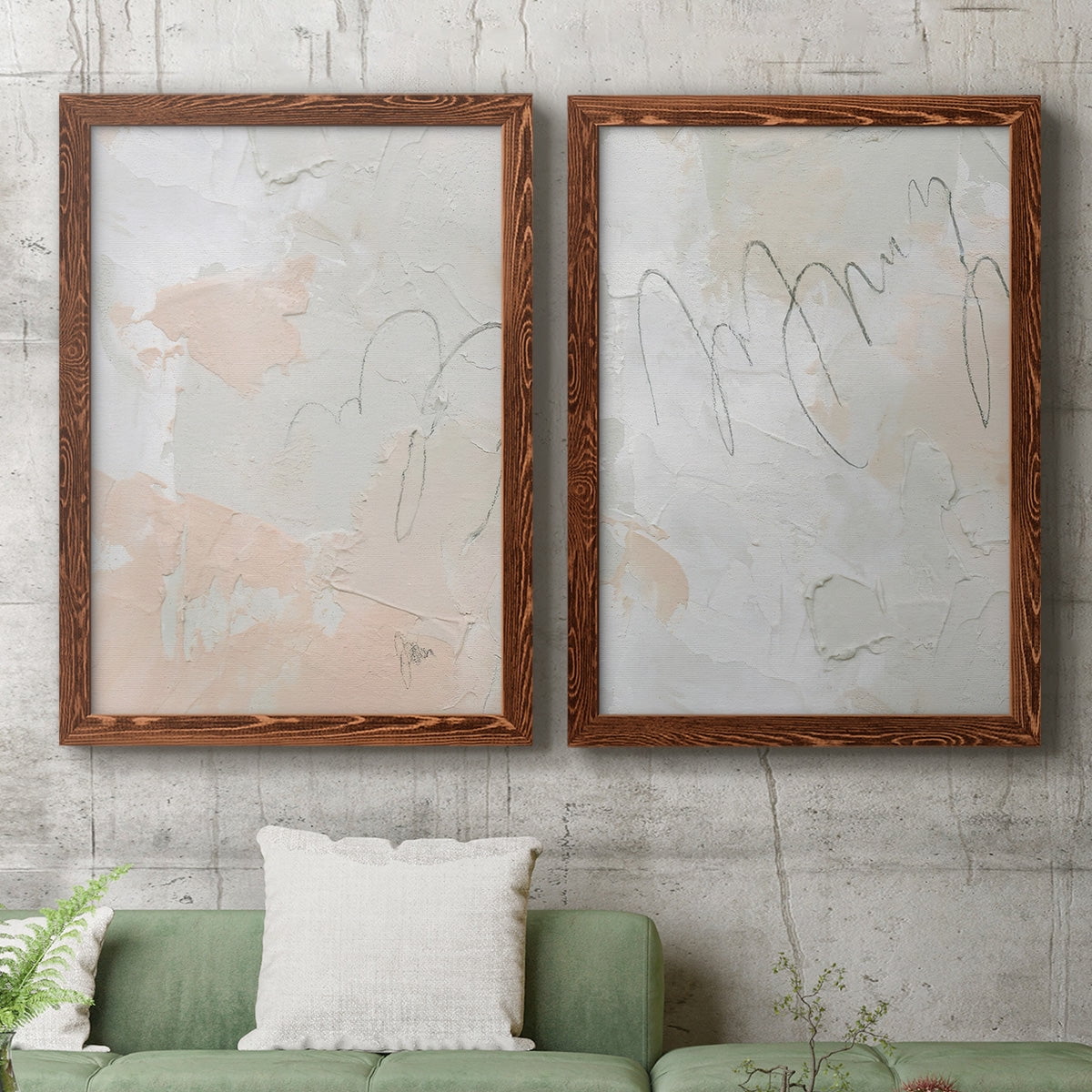 Twitch I - Premium Framed Canvas 2 Piece Set - Ready to Hang