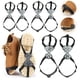 thumbnail image 2 of 1 par de 11 puntas para nieve, garra de hielo, escalada, empuñaduras antideslizantes, tacos, cubierta de calzado deportivo para mujeres y hombres, cubierta antideslizante para botas, 2 of 5