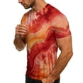 thumbnail image 4 of Otvok Womens Tie Dye Blouses Gradient Print Round Neck Tshirt Summer Casual Short Sleeve Tee Tops(Unisex), 4 of 6