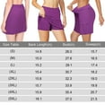 thumbnail image 6 of Women's Plus Size Mid-Waist Athletic Short Skirts with Side Pocket, Athletic Bottoms 2 in 1 Liner Breathable Quick Dry, 6 of 7
