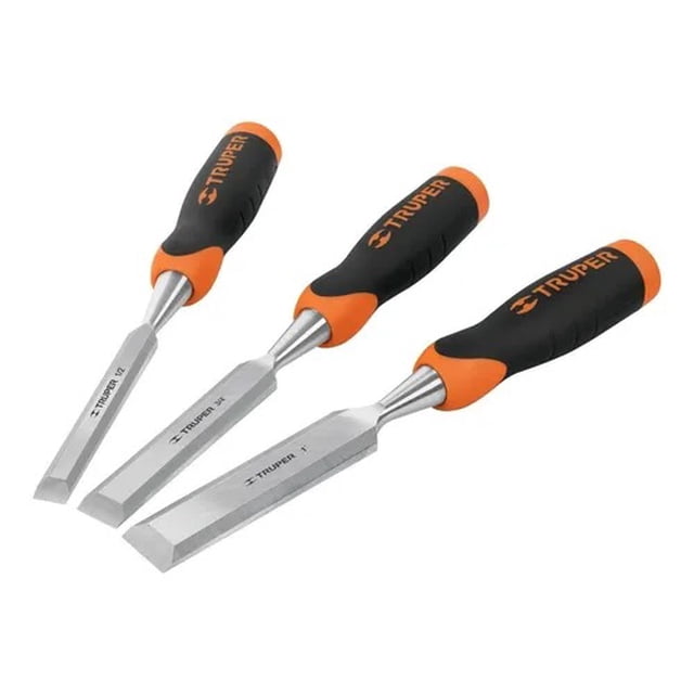 Juego De 3 Formones Mango Comfort Grip Truper 17759 Truper JFT-3