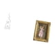 thumbnail image 5 of Escultura de llama de resina moderna y soporte para tarjetas de presentación con marco de fotos para escritorio, mesa, oficina, estantería, patio, dor, 5 of 8