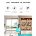 thumbnail image 5 of Christmas Cardinal Window Privacy Film Stained Glass Window Film Decorative Windows Cover Static Windows Cling for Glass Door Xmas Berry Farmhouse Wooden Grain Stickers for Bathroom 17.7"x39.3", 5 of 7