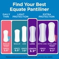 thumbnail image 5 of (2 pack) Equate Extra Protection Everyday Panty Liners, Long Length, Unscented, Compare to Always® (216 Total Count - 2 packs of 108 count each), 5 of 12