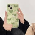 thumbnail image 2 of Green Oil Painting Tulip Flowers Soft Phone Case Compatible with iPhone Case (Green,iPhone 11), 2 of 6