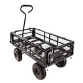 thumbnail image 6 of Capacity Garden Wagon Cart ,All-Terrain Utility Cart for Firewood Hauling, Yard Work & Landscaping,Heavy-Duty 600LB ,Black, 6 of 7