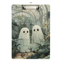 FORMRS Acrylic Clipboard with Low Profile Clip Standard A4 Letter Size, 12.5" x 9", Ghosts Playing in A Garden