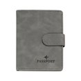 thumbnail image 3 of PU Leather Purse Travel Case Fashion s ID Card Case Durable Cover Holder for Woman and Man grey, 3 of 8