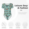 thumbnail image 5 of Picia Dachshund Dog Puppy Womens One Piece Swimsuits Modest Tummy Control Bathing Suits Lace Up Slimming Swim Suit-Medium, 5 of 9