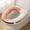 B, variant on TIMIFIS Toilet Seat Cover Splice Plush Toilet Seat Household Warm Flannel Toilet Seat Thickened Plush Toilet Cover pring/Summer