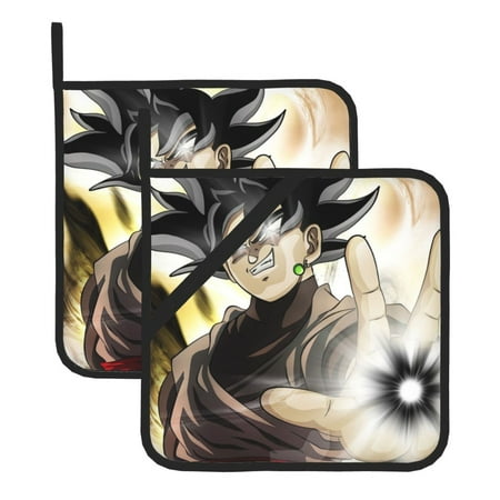 

Cartoon Dragon Ball Z 3D Print Pot Holders for Kitchen Heat Set of 2 Oven Hot Pads Pot Holders for Cooking Baking BBQ-Style 6