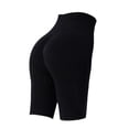 thumbnail image 2 of Pantalones cortos de ciclismo para mujer, leggings básicos elásticos, informales, para andar en bicicleta negro S, 2 of 6