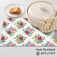 thumbnail image 5 of Placemat, Pioneer Flower Floral Print Pattern Place Mats Table Mat Set Of 2, PVC Washable Placemats for Party Kitchen Dining Decoration, 18x12 Inch, Fade Resistant, 5 of 6