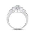 thumbnail image 4 of Diamond Princess Sterling Silver Womens Round Diamond Heart Ring 1/8 Cttw, 4 of 4
