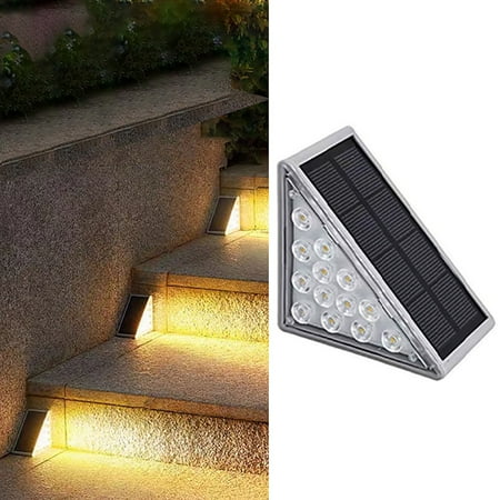 

GuLuBin Floor Lamp for Bedroom Solar Step Lights Outdoor Outdoor Step Light Patio Atmosphere Decorative Step Light Solar Stair Light Night Lights Plug into Wall
