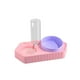 thumbnail image 1 of Platos de Comida Yuyangstore para Gatos Doble Rosa Desmontable Antideslizante, 1 of 8