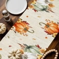 thumbnail image 2 of Table Runner Dresser Scarves 36 Inch Long,Thanksgiving Pumpkin Fall Eucalyptus Leaf Linen Dining Table Runners Sunflower Retro Letter Tabletop Scarf for Wedding Holiday Party Kitchen, 2 of 9