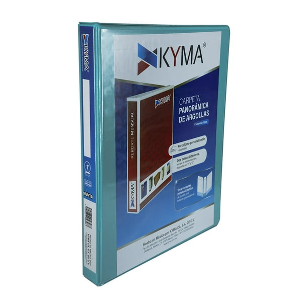 Carpeta Panorámica Kyma Argolla O 1 pulgada Tamaño Carta Varios Colores