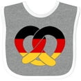 thumbnail image 3 of Inktastic German Flag in Pretzel Shape Boys or Girls Baby Bib, 3 of 4