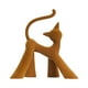 thumbnail image 1 of Figura de animal, estatua decorativa, escultura modernista de resina para escritorio y soporte de TV Gato caminando, 1 of 9