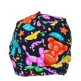 thumbnail image 3 of Logiee Colorful Air Balloons1 Print Unisex Knit Beanie for Men Women Winter Hat,Beanies Skull Caps, 3 of 7
