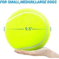 thumbnail image 2 of Dog Toy Balls 9.5" Large Dog Tennis Ball Puzzle Toys Interactive Rubber Inflatable Dog Balls for Dog, 2 of 7