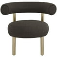 thumbnail image 4 of Meridian Furniture Bordeaux Brown Boucle Fabric Accent Chair, 4 of 38