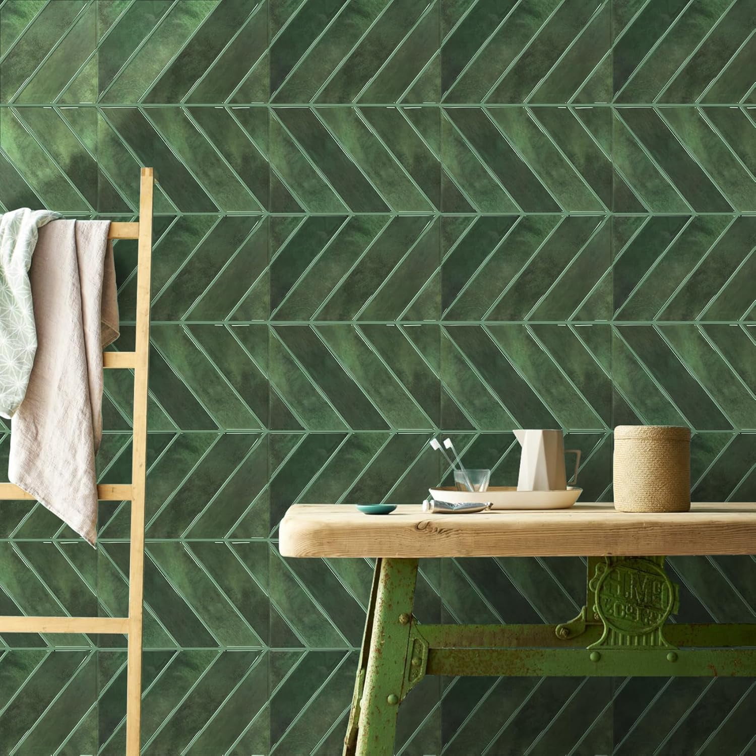 FLOLEOPA Peel and Stick Backsplash - 20 Sheets of 11.4" x 9" - 3D Adhesive Peel and Stick Tile Backsplash for Kitchen, Bathroom, Wall Tile