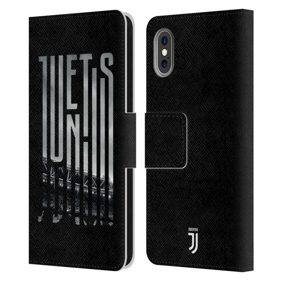 Head Case Designs Officially Licensed Juventus Football Club Graphic Logo Stadium Leather Book Wallet Case Cover Compatible With Apple iPhone X / iPhone XS