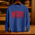 thumbnail image 4 of Kids Merry Christmas Sweatshirt Long Sleeve Crewneck Pullover Letter Print Top 3-14 Years, 4 of 5