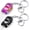 Black, Colorful, variant on Creative Car Keychain Flashlight with 1 Modes LED Lights 2 in 1 Keychain Ring Backpack Charm Gift for Men Women Black