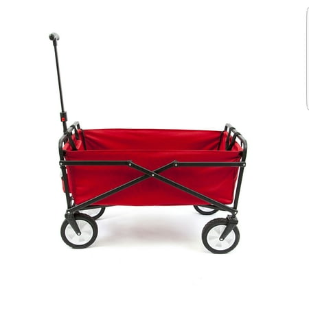 Purpose Utility Cart - Seina Heavy Duty Compact Folding 150 Pound Capacity Outdoor Utility Cart, Red